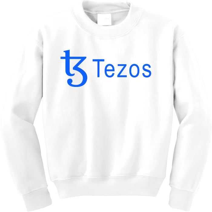 Tezos Cryptocurrency Logo Kids Sweatshirt