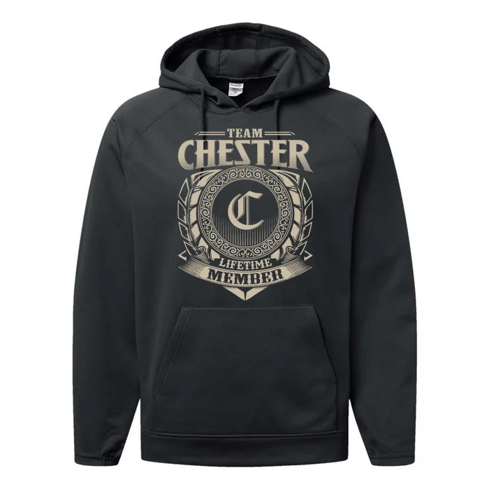 Team CHESTER Lifetime Member CHESTER Name Personalized Performance Fleece Hoodie