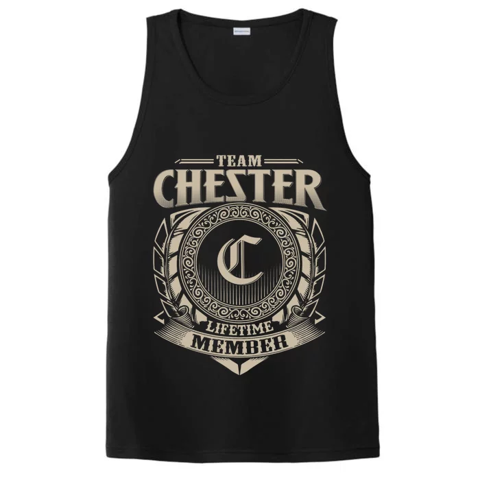 Team CHESTER Lifetime Member CHESTER Name Personalized Performance Tank