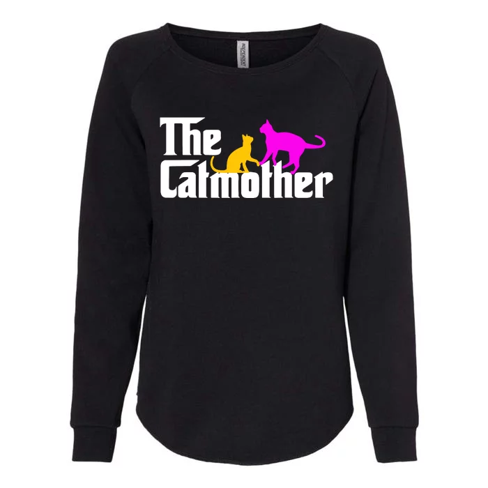 The Cat Mother Mothers Day Cat Owner Cat Mom Gifts Womens California Wash Sweatshirt