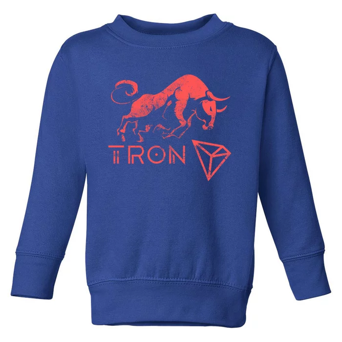 Tron Crypto Millionaire Bullrun Hodl Trx Token To The Moon! Gift Toddler Sweatshirt