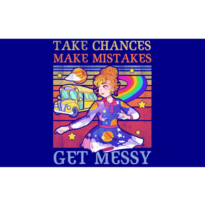 Take Chances Make Mistakes Get Messy Vintage Gift Bumper Sticker