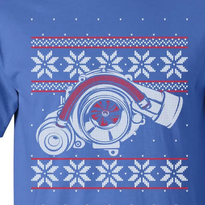 Turbo Car Mechanic Matching Ugly Christmas Racing Drifting Cool Gift Tall T-Shirt