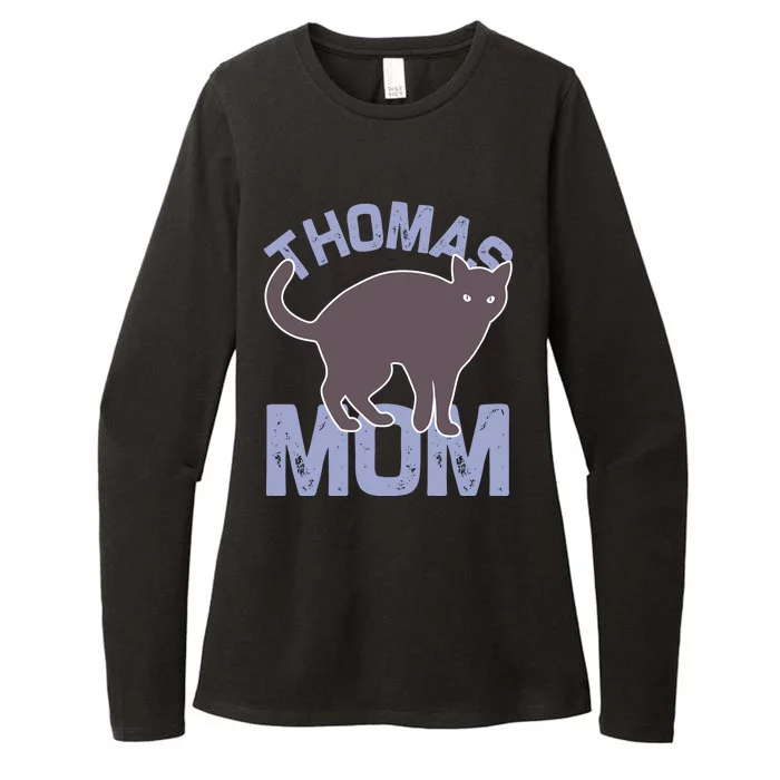 Thomas Cat Mom Womens CVC Long Sleeve Shirt