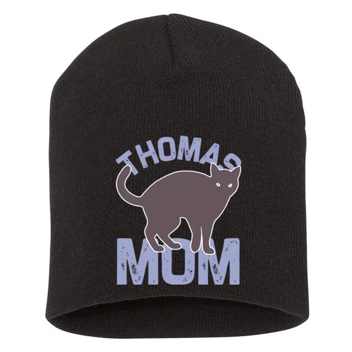 Thomas Cat Mom Short Acrylic Beanie