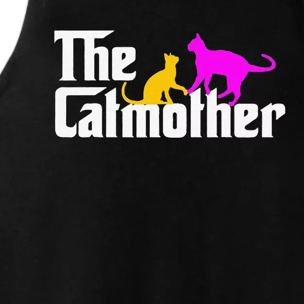 The Cat Mother Mother's Day Cat Owner Cat Mom Gifts Ladies Tri-Blend Wicking Tank