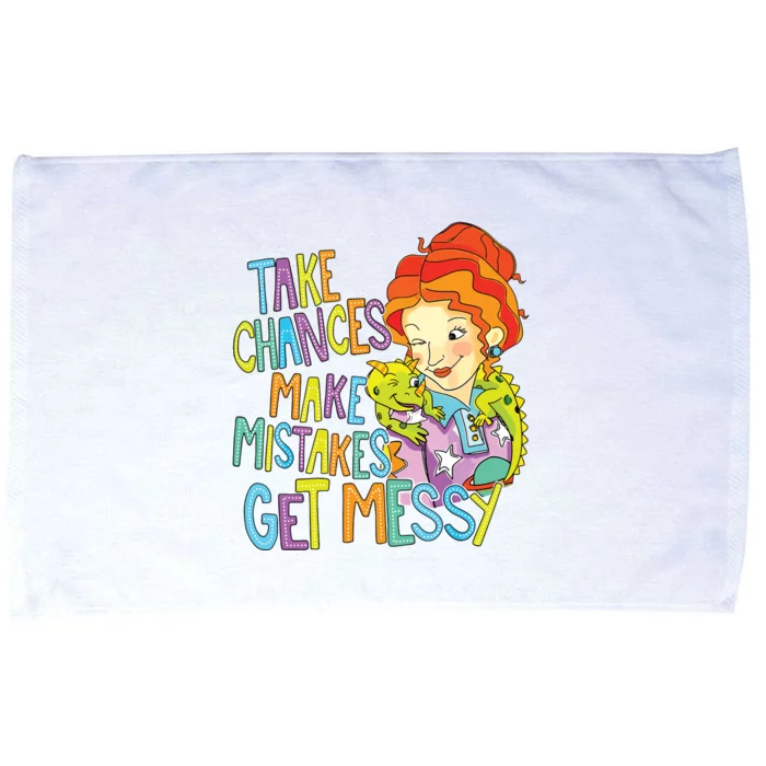 Take Chances Make Mistakes Get Messy Beauty Teacher Microfiber Hand Towel