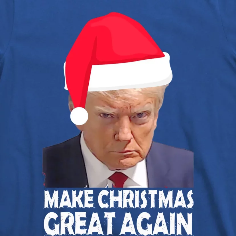 Trump Claus Make Christmas Great Again Trump Mugshot Gift T-Shirt