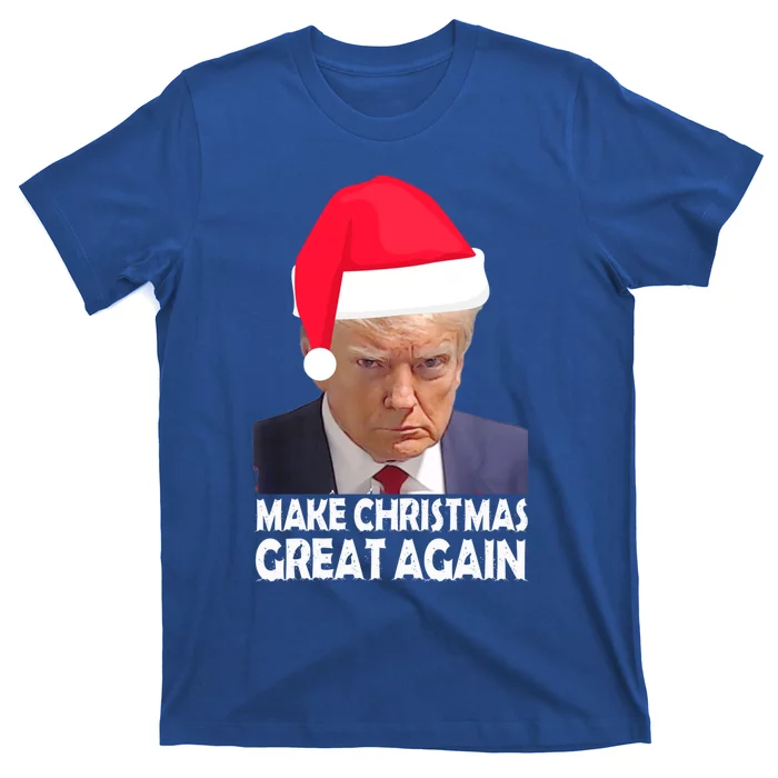 Trump Claus Make Christmas Great Again Trump Mugshot Gift T-Shirt