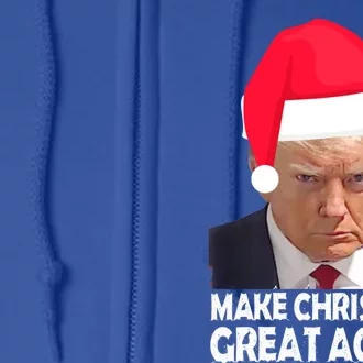 Trump Claus Make Christmas Great Again Trump Mugshot Gift Full Zip Hoodie