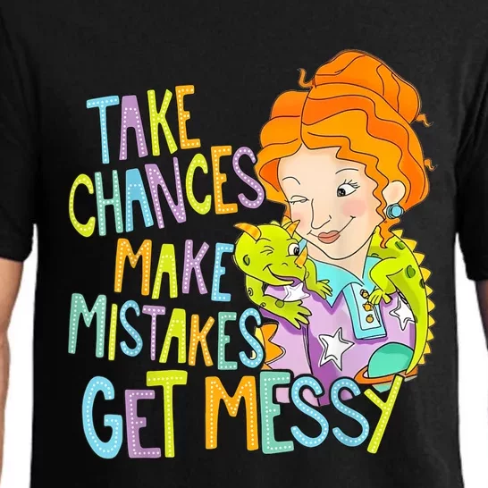 Take Chances Make Mistakes Get Messy Beauty Teacher Pajama Set