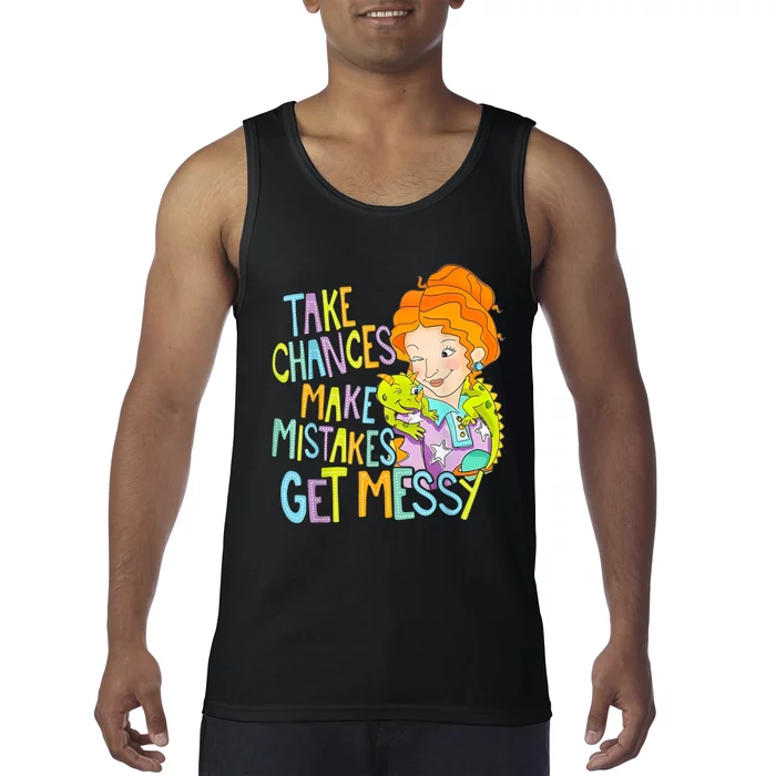 Take Chances Make Mistakes Get Messy Beauty Teacher Tank Top