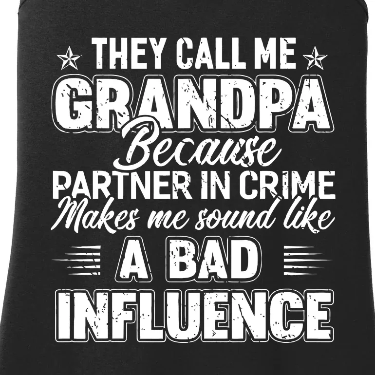 The Call Me Grandpa Father's Day Ladies Essential Tank