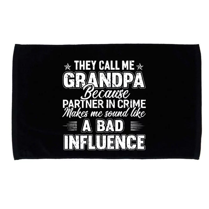 The Call Me Grandpa Father's Day Microfiber Hand Towel