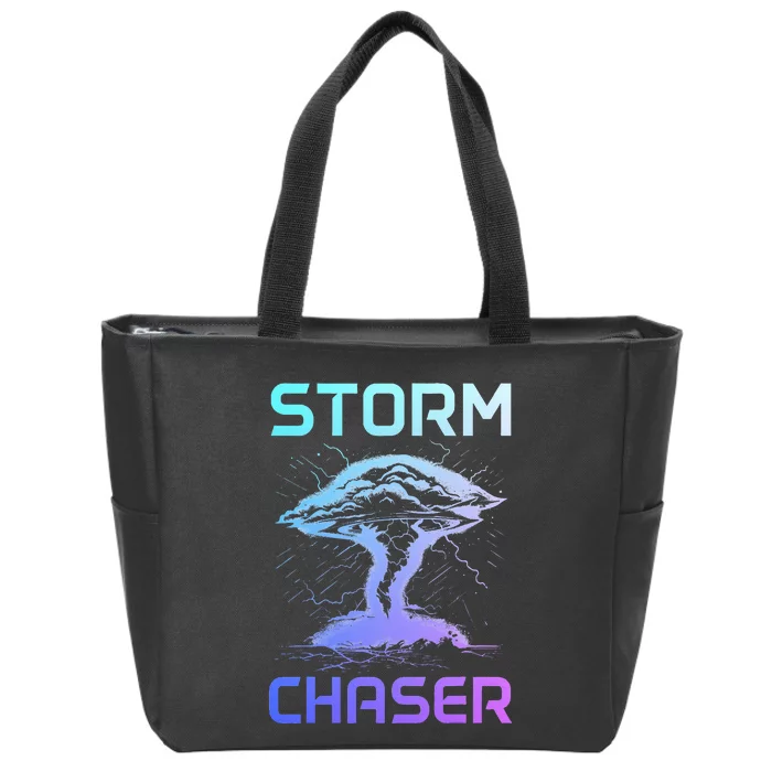 Tornado Chaser Meteorologist Storm Chasing Meteorology Zip Tote Bag