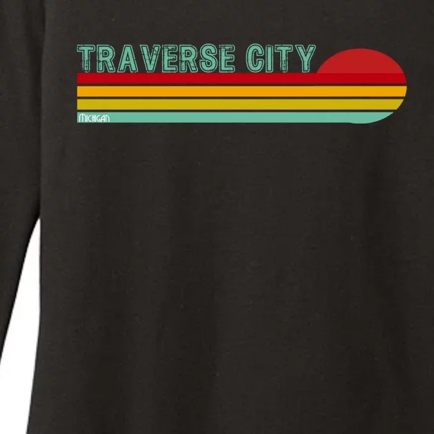 Traverse City Michigan Womens CVC Long Sleeve Shirt