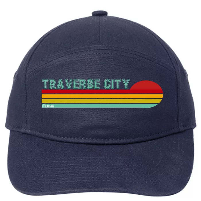 Traverse City Michigan 7-Panel Snapback Hat