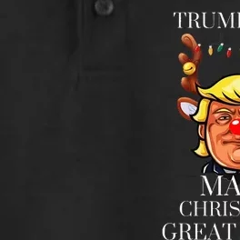 Trump Christmas MAGA Dry Zone Grid Performance Polo