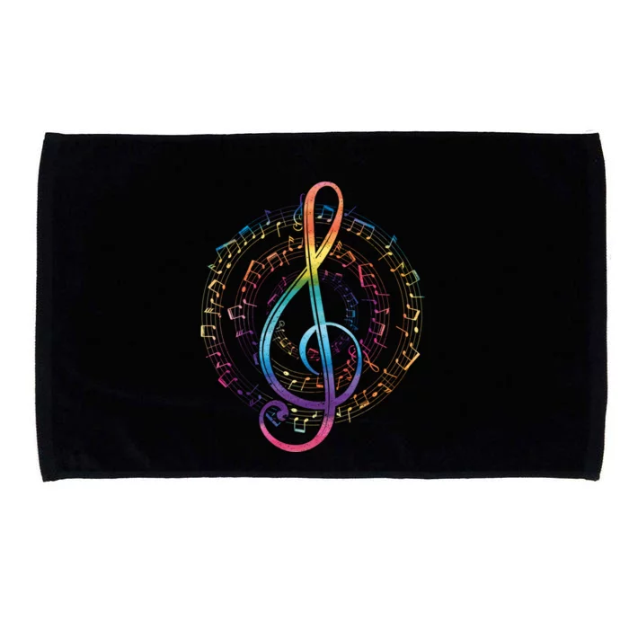 Treble Clef Musician Gift Classical Music Gift Microfiber Hand Towel