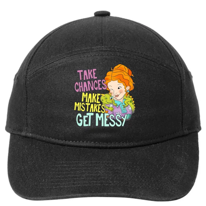 Take Chances Make Mistakes Get Messy Miss Frizzle 7-Panel Snapback Hat