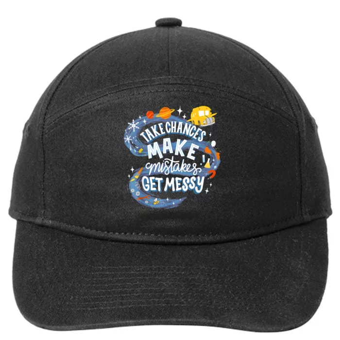 Take Chances Make Mistakes Get Messy Magic Schoolbus 7-Panel Snapback Hat