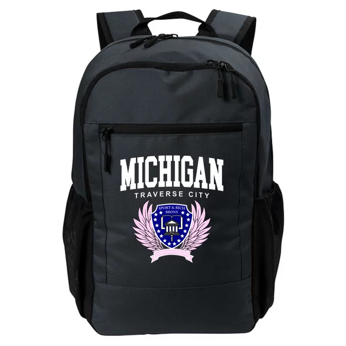 Traverse City Michigan Classy Logo Daily Commute Backpack