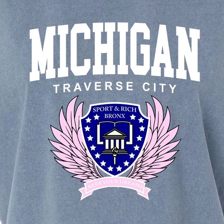 Traverse City Michigan Classy Logo Garment-Dyed Women's Muscle Tee