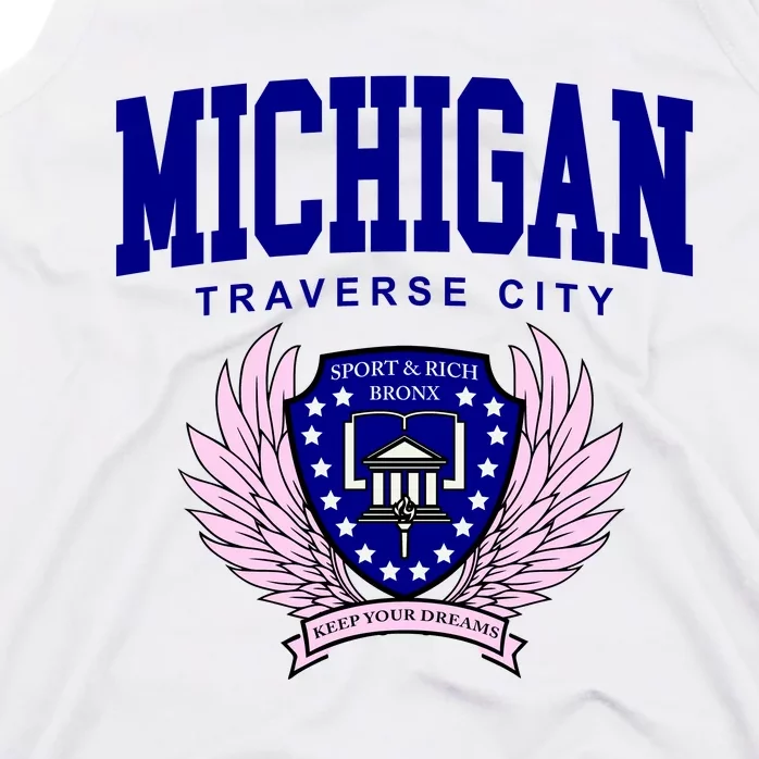 Traverse City Michigan Classy Logo Tank Top