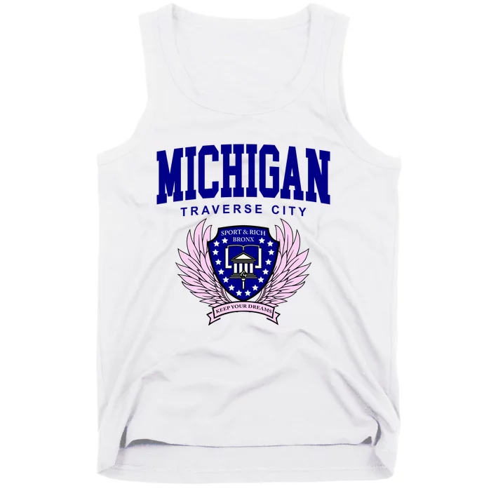 Traverse City Michigan Classy Logo Tank Top