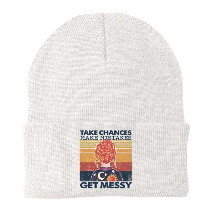 Take Chances Make Mistakes Get Messy Knit Cap Winter Beanie