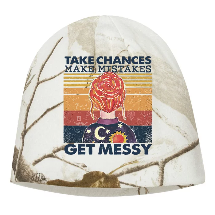 Take Chances Make Mistakes Get Messy Kati - Camo Knit Beanie