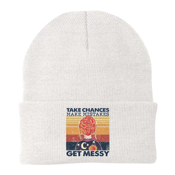 Take Chances Make Mistakes Get Messy Knit Cap Winter Beanie