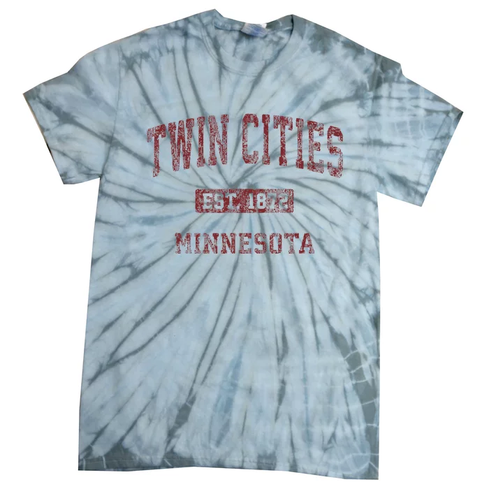 Twin Cities Minnesota Mn Vintage Athletic Sports Design Tie-Dye T-Shirt