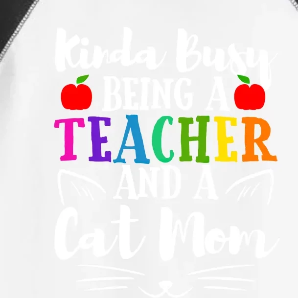 Teacher Cat Mom Owner Funny Thank You Appreciation Gift Toddler Fine Jersey T-Shirt