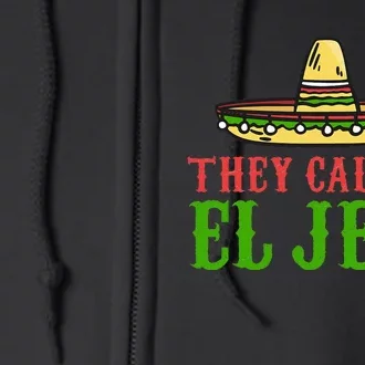 They call me el Jefe Mexican Bearded Full Zip Hoodie