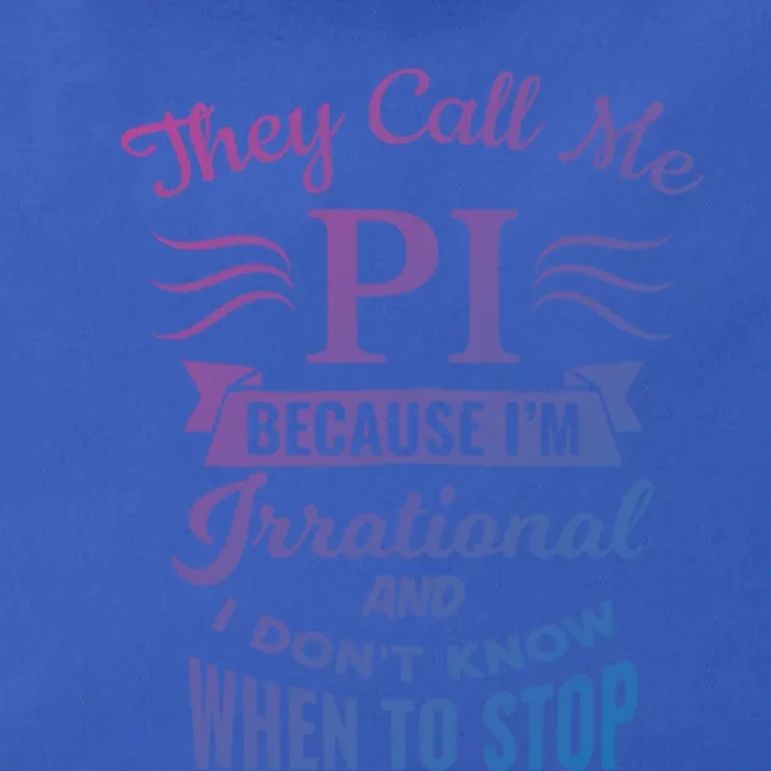 They Call Me Pi Symbol Pi Day Cute Funny Gift Zip Tote Bag