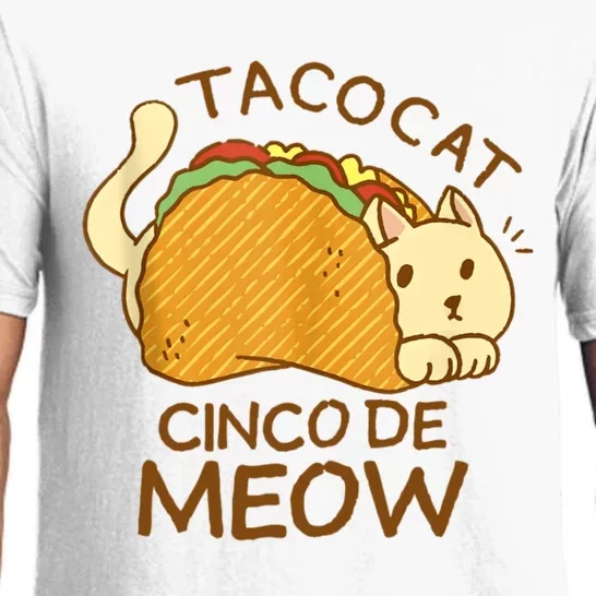 Taco Cat Mexican Cinco De Mayo Pajama Set