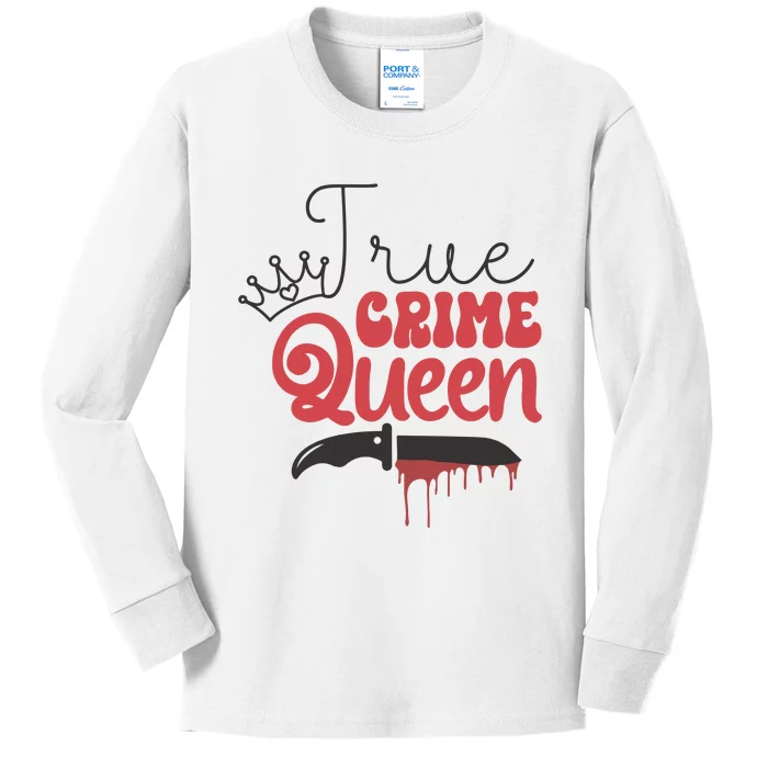 True Crime Murder Shows Kids Long Sleeve Shirt