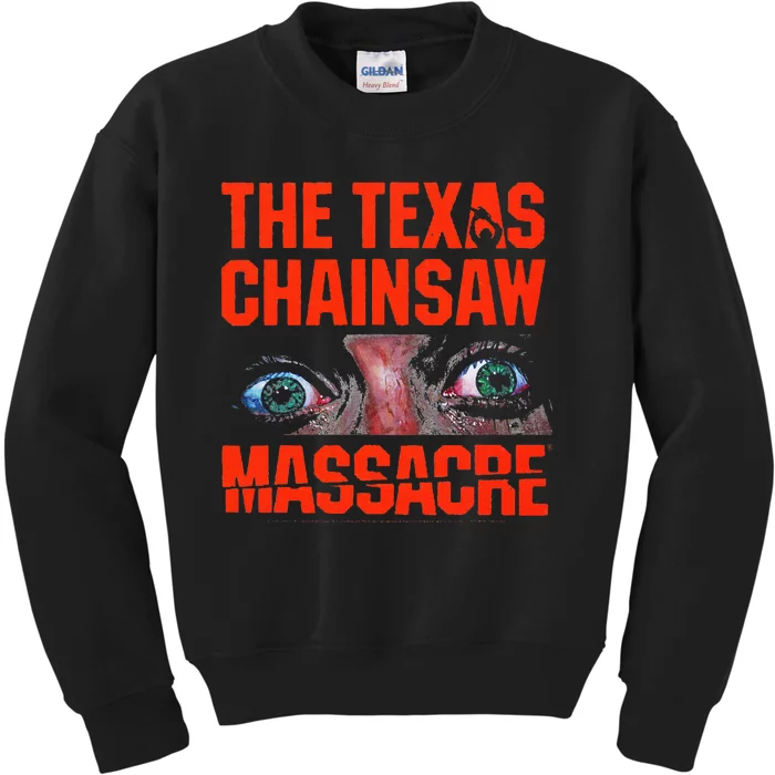 Texas Chainsaw Massacre SallyS Eyes And Jumbo Kids Sweatshirt