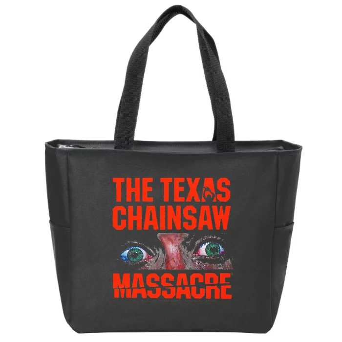 Texas Chainsaw Massacre SallyS Eyes And Jumbo Zip Tote Bag