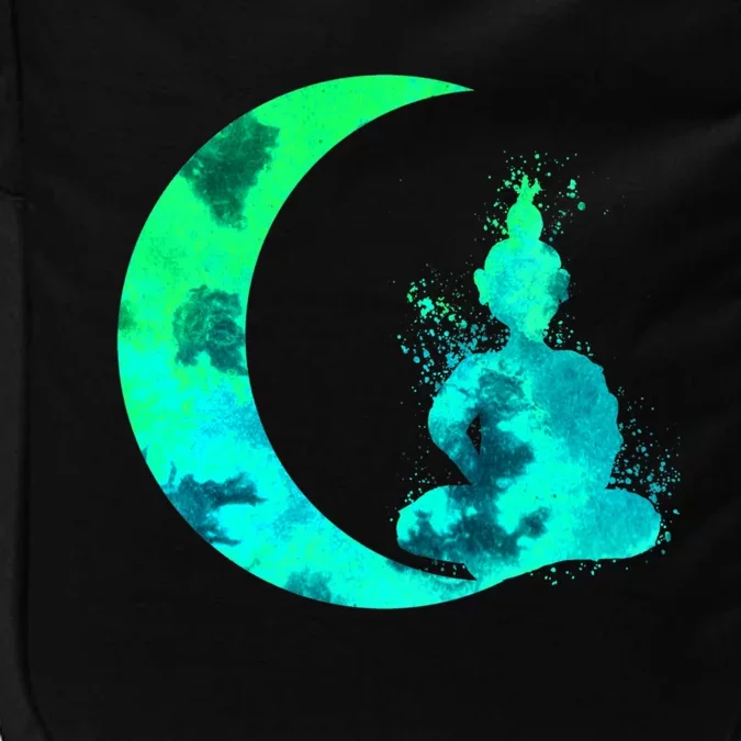 Turquoise Crescent Moon And Buddha Gift Impact Tech Backpack