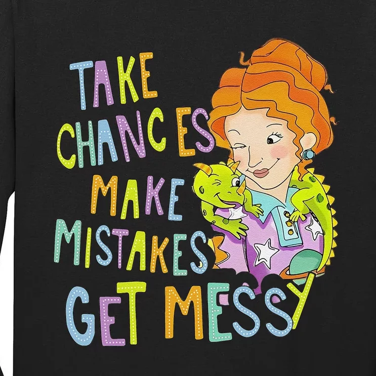 Take Chances Make Mistakes Get Messy Beauty Teacher Gift Tall Long Sleeve T-Shirt