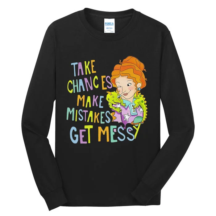 Take Chances Make Mistakes Get Messy Beauty Teacher Gift Tall Long Sleeve T-Shirt