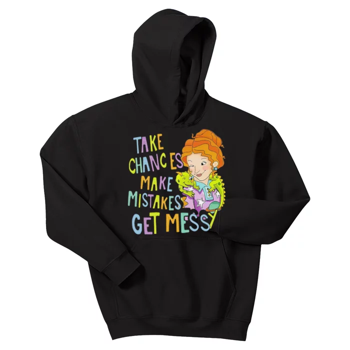 Take Chances Make Mistakes Get Messy Beauty Teacher Gift Kids Hoodie