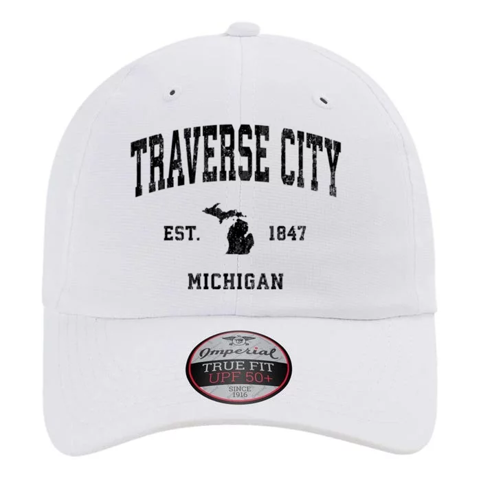 Traverse City Michigan Mi Vintage Athletic Sports The Original Performance Cap