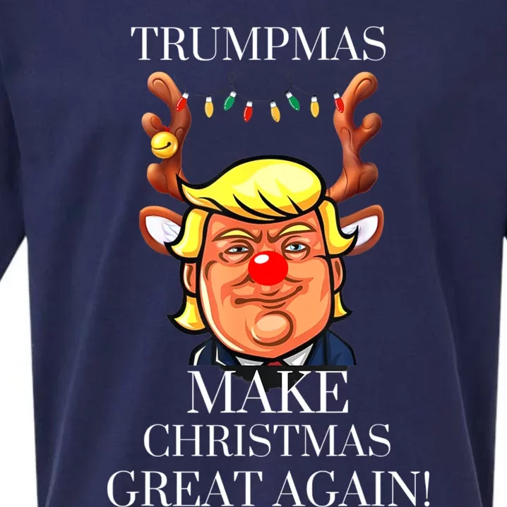 Trump Christmas MAGA Sueded Cloud Jersey T-Shirt