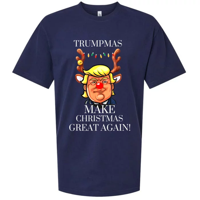 Trump Christmas MAGA Sueded Cloud Jersey T-Shirt