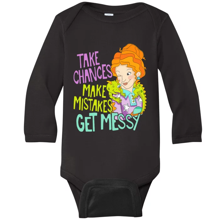 Take Chances Make Mistakes Get Messy Baby Long Sleeve Bodysuit