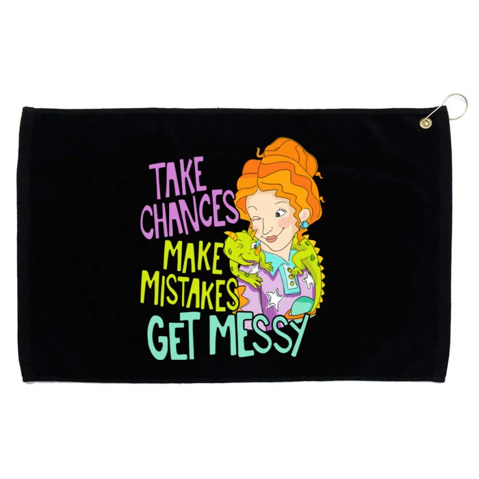 Take Chances Make Mistakes Get Messy Grommeted Golf Towel