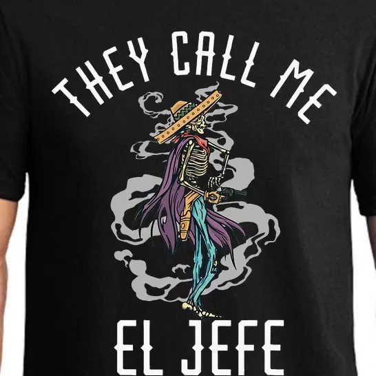 They Call Me El Jefe Mexican Boss Chef Sheriff Sombrero Pajama Set